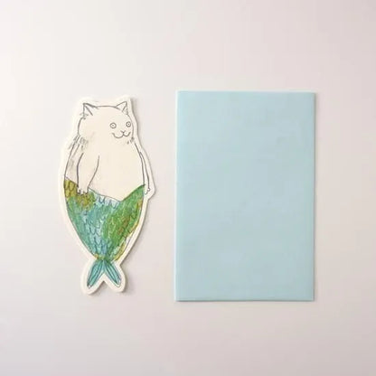 Dawning Crow - Die-Cut Card - Fish Cat