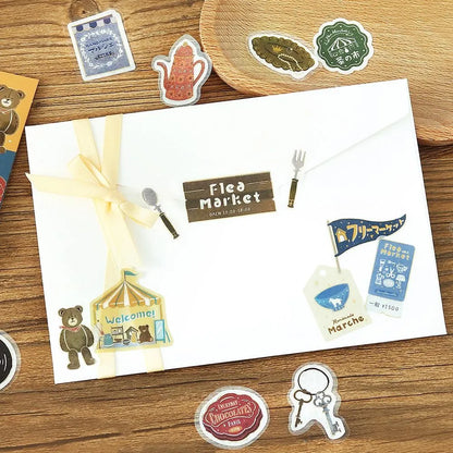 BGM Foil Flake Stickers - A Retro Stroll Series - Flea Market