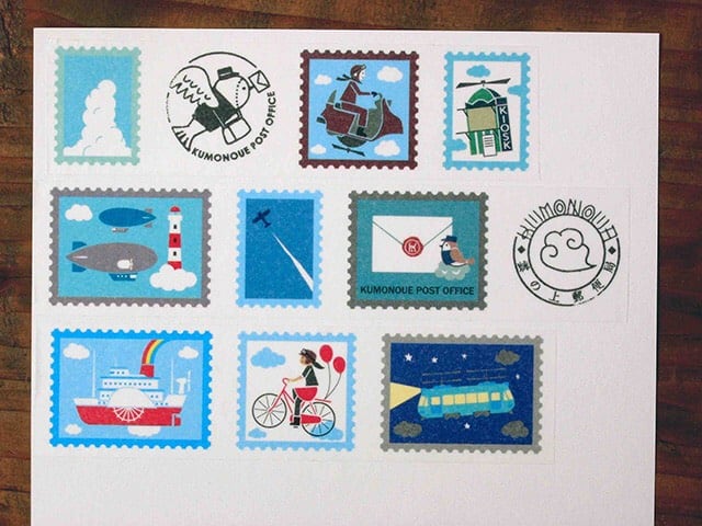 Kyupodo - Cloud Post Office Washi Tape - Flight Machine