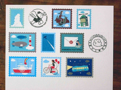 Kyupodo - Cloud Post Office Washi Tape - Flight Machine