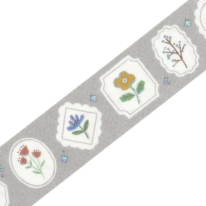 BGM Foil Washi Tape - Nordic Forest Series - Floral Frame