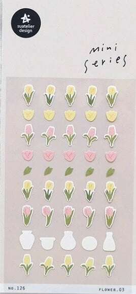 Suatelier Mini Stickers Series - No.126 | Flower.03