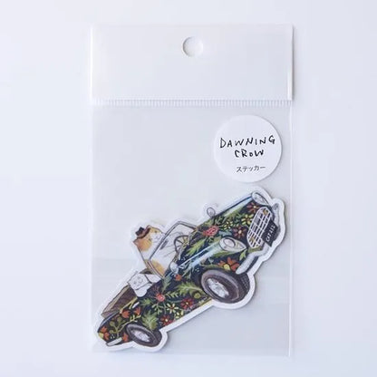 Dawning Crow - Die Cut Sticker - Flower Bloom Ride