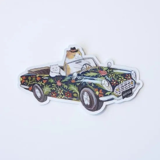 Dawning Crow - Die Cut Sticker - Flower Bloom Ride