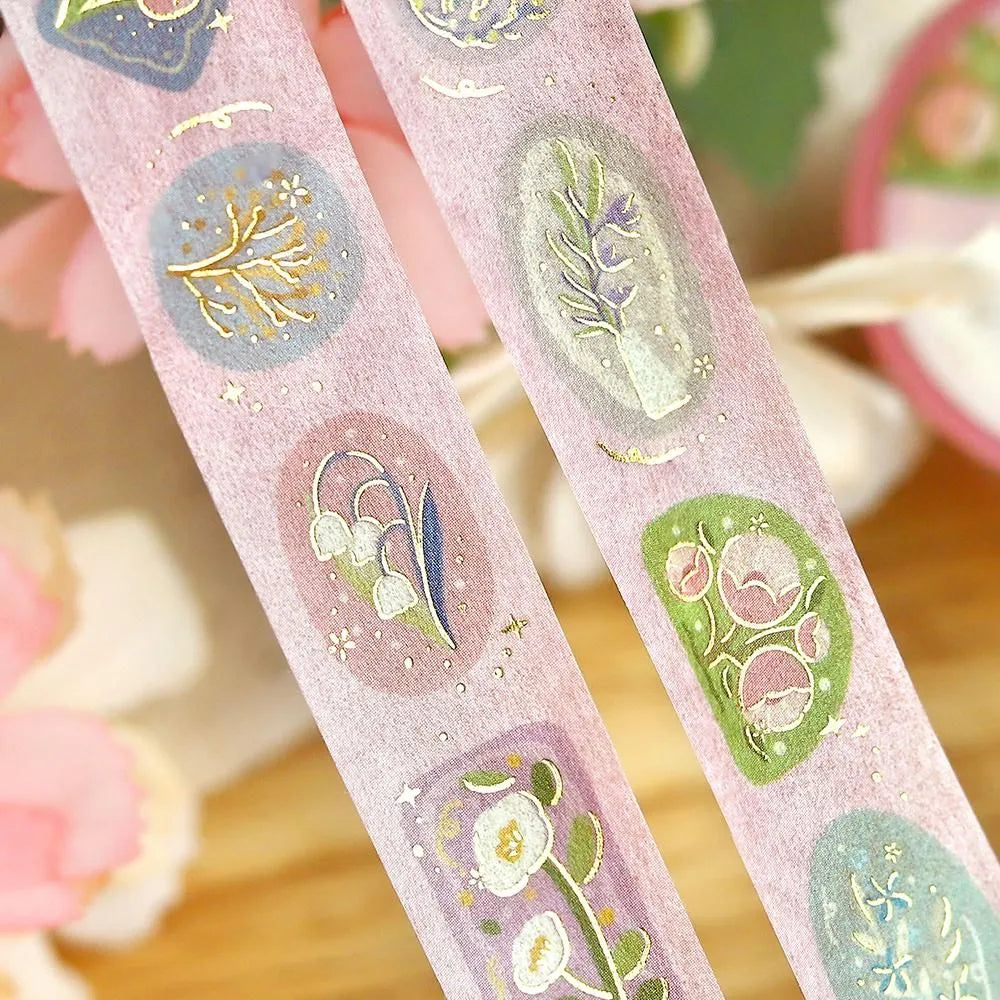 BGM Foil Washi Tape - Standard Life Series - Flower Brooch
