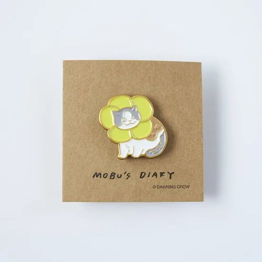 Dawning Crow - Magnet Pin - Mobu's Diary - Flower Head Mobu