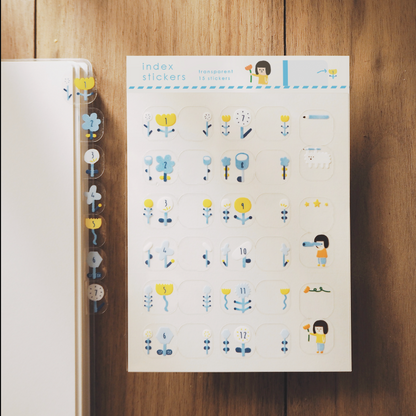 Yohand Studio Index Stickers - Flower