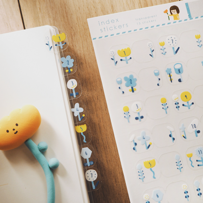 Yohand Studio Index Stickers - Flower