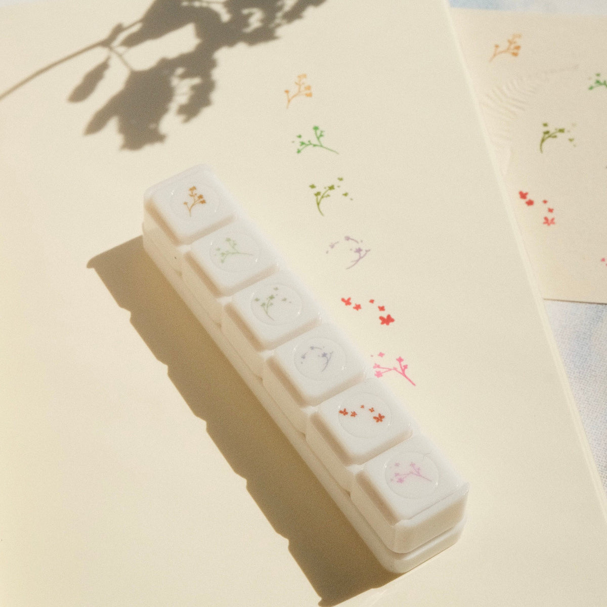 mikan manta - 6 in 1 Button Stamp - Flowers 2