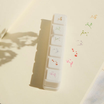 mikan manta - 6 in 1 Button Stamp - Flowers 2