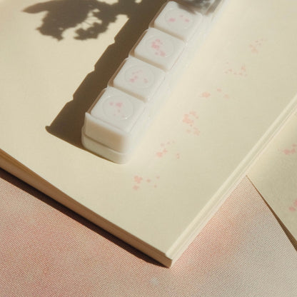 mikan manta - 6 in 1 Button Stamp - Flowers 3