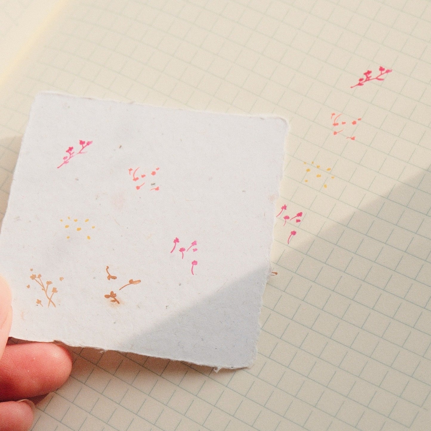 mikan manta - 6 in 1 Button Stamp  - Flowers