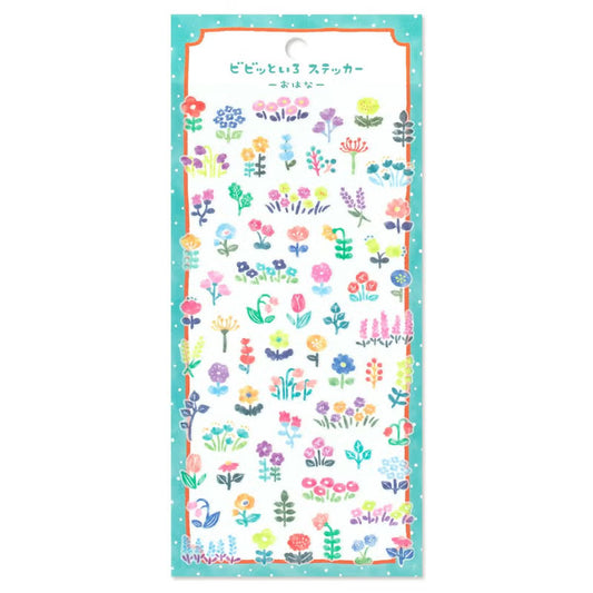 Mind Wave Vivid Color Sticker Sheet - Flower