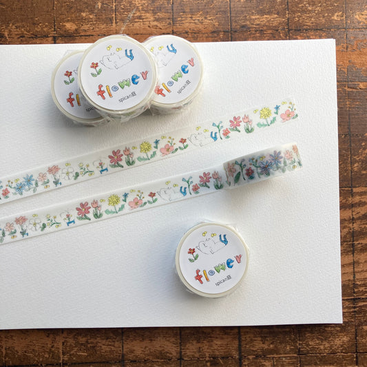 Spica Garden Washi Tape - muu-chan Series - Flower