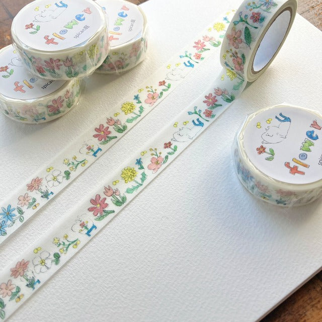 Spica Garden Washi Tape - muu-chan Series - Flower