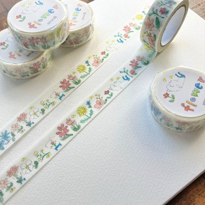 Spica Garden Washi Tape - muu-chan Series - Flower