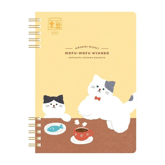Furukawa Shiko B6 Notebook Watashi-Biyori - Ring Fluffy Cat
