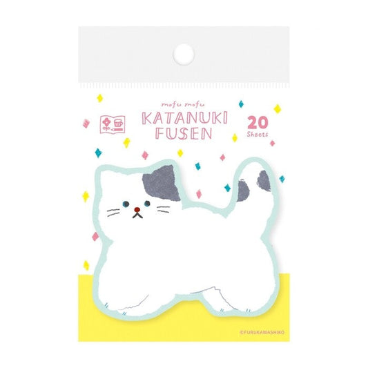 Furukawashiko Sticky Notes - Watashi-biyori Katanuki Fusen - Fluffy Cat