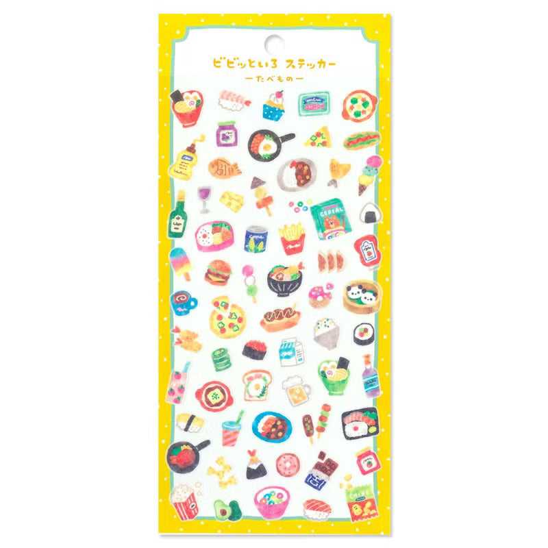 Mind Wave Vivid Color Sticker Sheet - Food