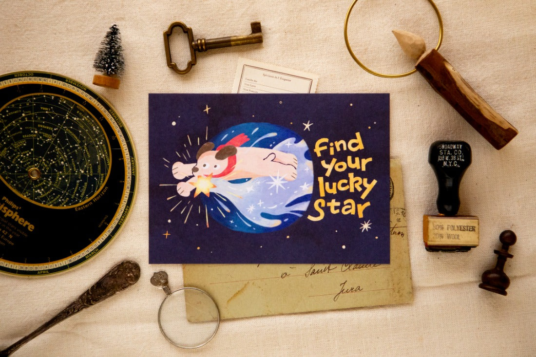 OURS x Koopa - Postcard - Lucky Star Series - I Found a Star!