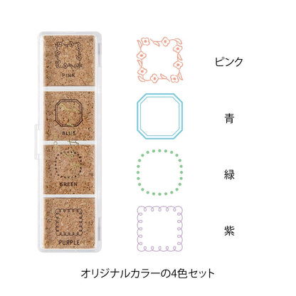 Midori Yuru Log Paintable Pre-Inked Stamp