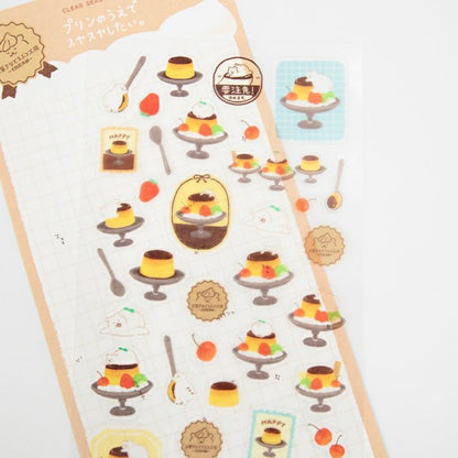Furukawashiko Sticker Sheet - Sweets and Animal Workshop, Cream