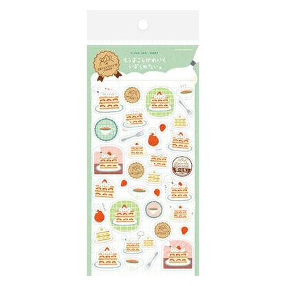 Furukawashiko Sticker Sheet - Sweets and Animal Workshop, Cream