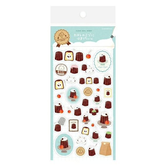 Furukawashiko Sticker Sheet - Sweets and Animal Workshop, Cream