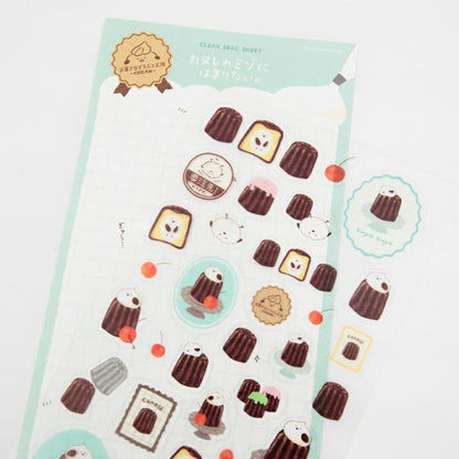 Furukawashiko Sticker Sheet - Sweets and Animal Workshop, Cream