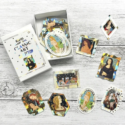 Shinzi Katoh Kirapika Flake Seal - Classic Art Collection - Leonardo da Vinci & Botticelli