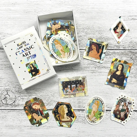 Shinzi Katoh Kirapika Flake Seal - Classic Art Collection - Leonardo da Vinci & Botticelli