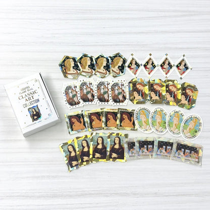 Shinzi Katoh Kirapika Flake Seal - Classic Art Collection - Leonardo da Vinci & Botticelli