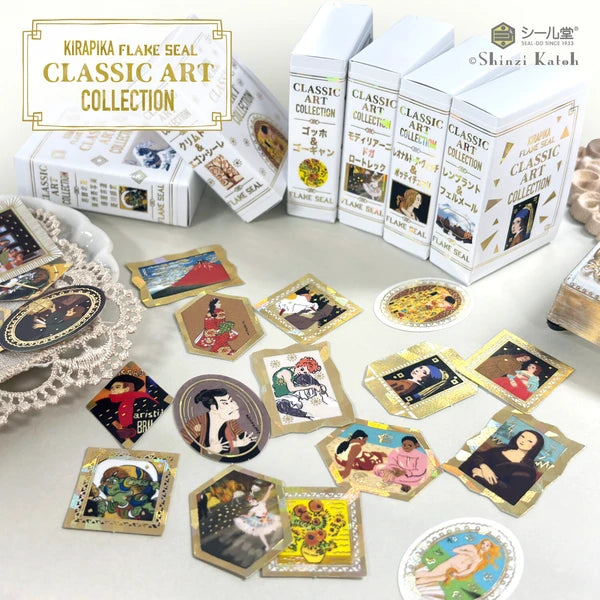 Shinzi Katoh Kirapika Flake Seal - Classic Art Collection - Leonardo da Vinci & Botticelli
