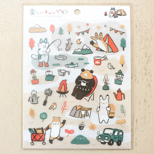 Cozyca x Masao Takahata - Sticker Sheet - Fun Camping