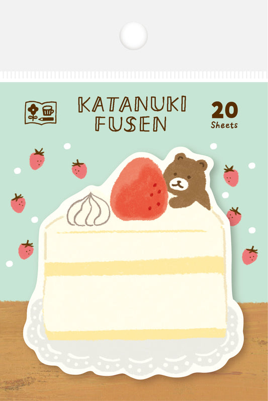 Furukawashiko Die-Cut Sticky Notes - Watashi-Biyori Fusen - Cake Slice