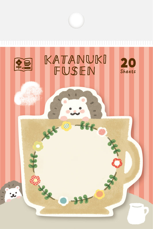 Furukawashiko Die-Cut Sticky Notes - Watashi-Biyori Fusen - Hedgehog