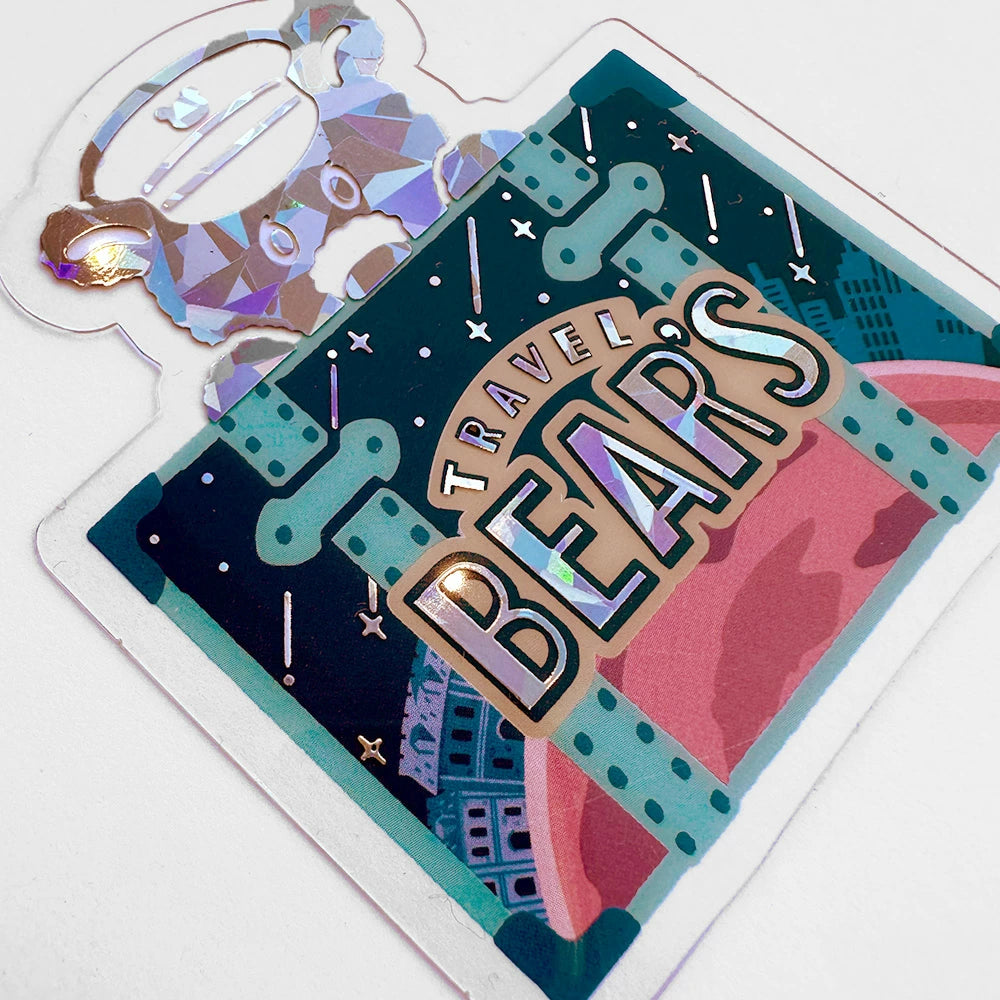 ob1toy x Rokkaku Die-Cut Clear Card - Galaxy Tours