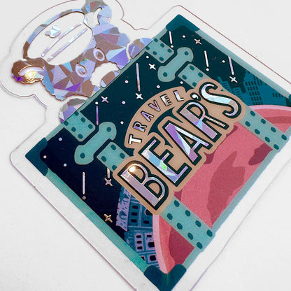 ob1toy x Rokkaku Die-Cut Clear Card - Galaxy Tours