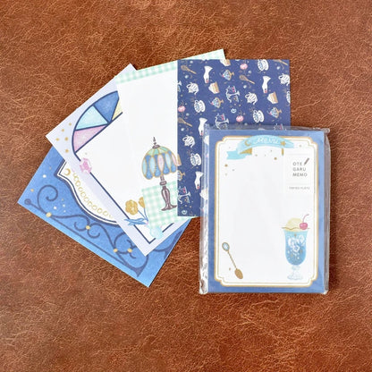 Papier Platz x A La Carudou - Otegaru Memo Pad - Gemstone Cafe
