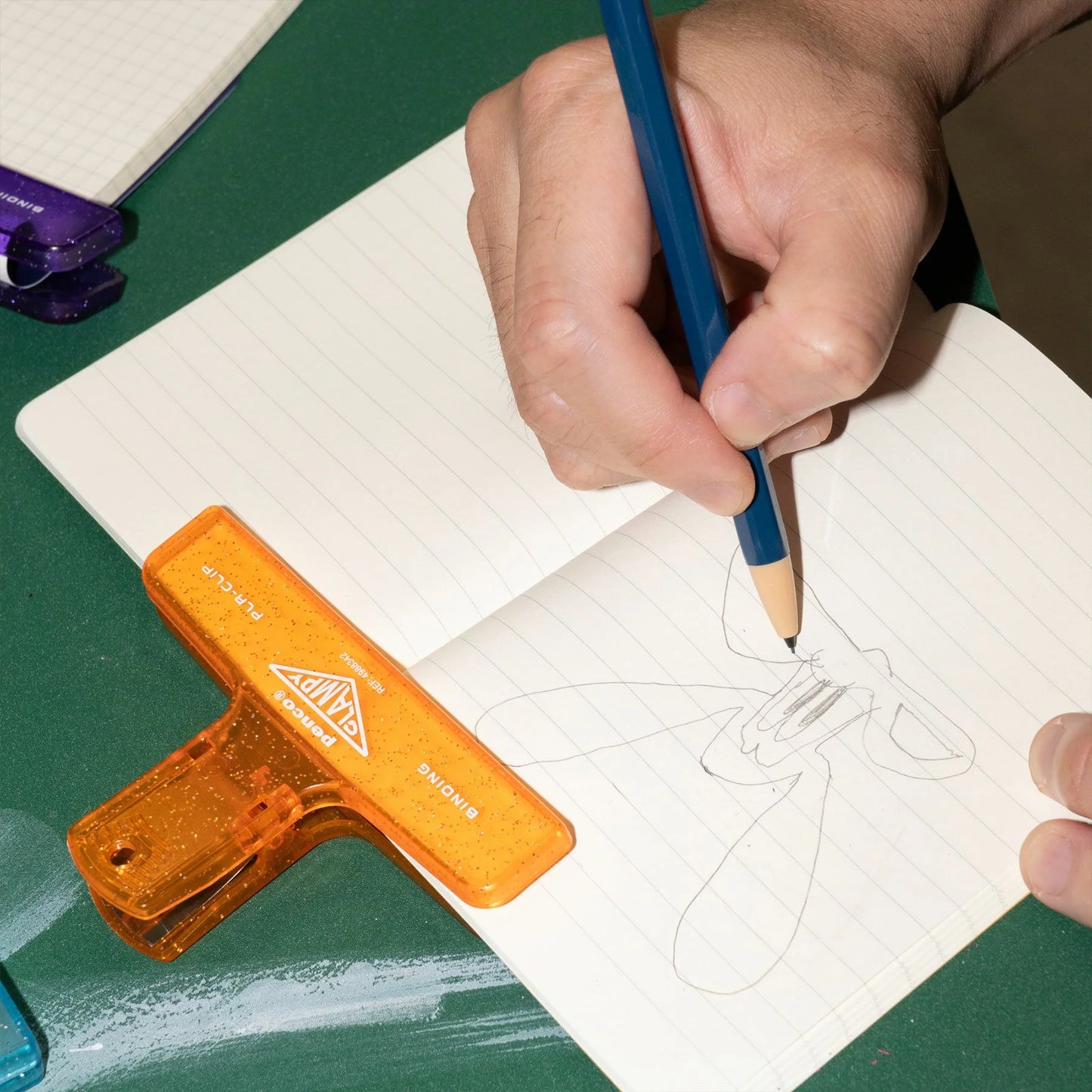 Penco Glitter Plastic Clip