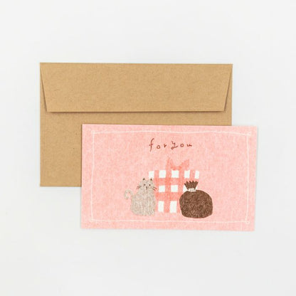 Furukawashiko Mini Card - Gift and Cat