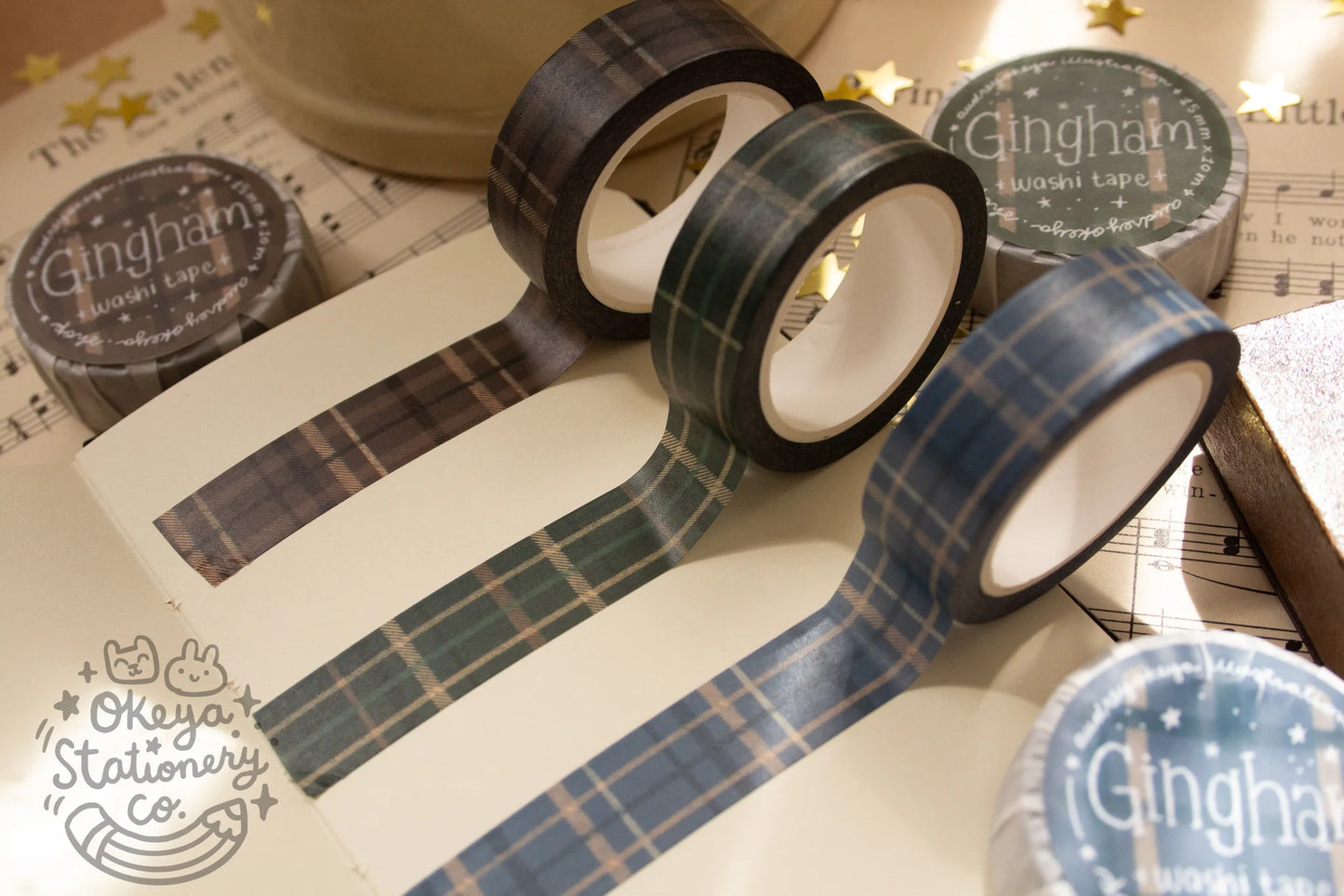 Okeya Stationery Co. - Gingham Washi Tape