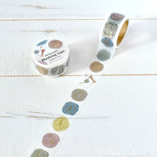 Papier Platz x Tobimatsu Shoichiro - Washi Tape - Glittering Sealing Stamp