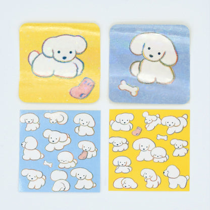 Natsumi Teraoka - Glitter Sticker Set - Dog