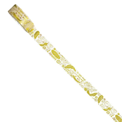 Shinzi Katoh Washi Tape - Hoshiakari - Golden Feather