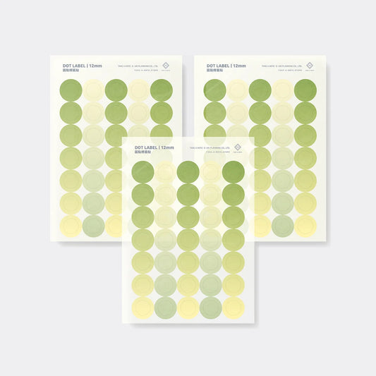 Take A Note - Washi Dot Label - 3 Sheets - 12mm