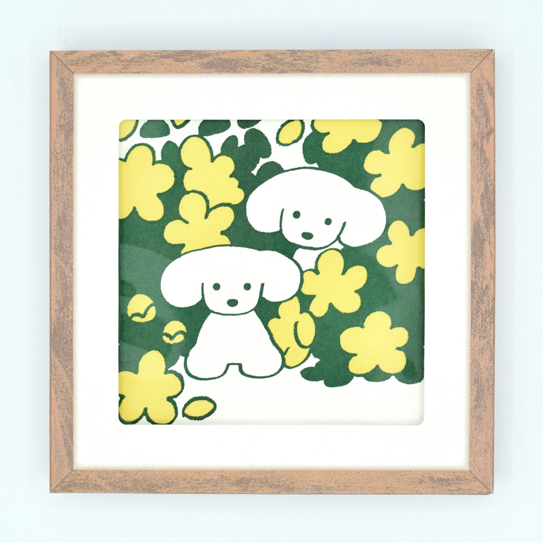 Natsumi Teraoka - Letterpress Art Print - Green Flower