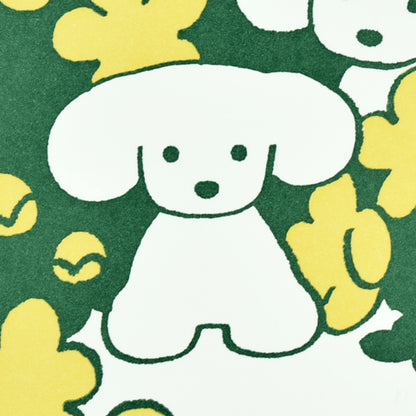 Natsumi Teraoka - Letterpress Art Print - Green Flower
