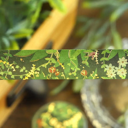 BGM Foil Washi Tape - Life Series - Green Path