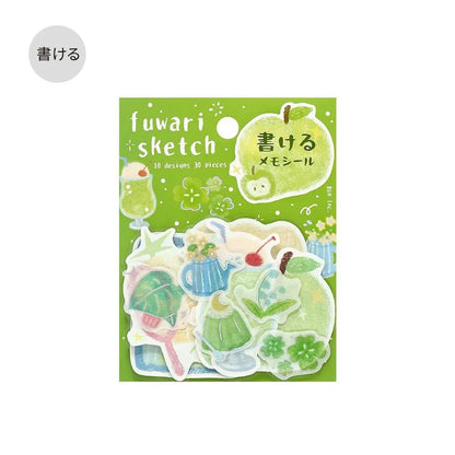 BGM Flake Stickers - Fuwari Sketch Series - Green